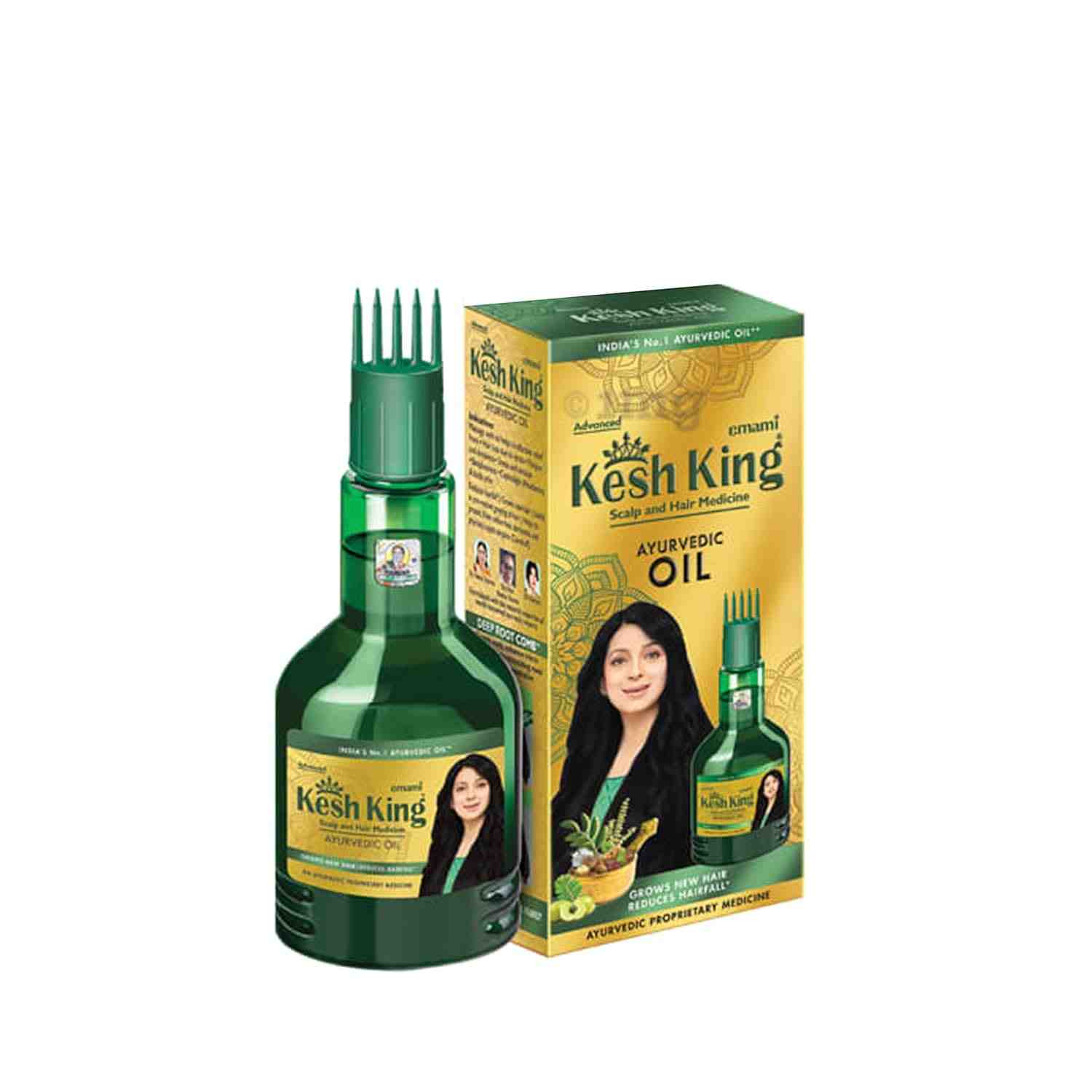 Emami Kesh King Scalp And Hair Medicine Ayurvedic Oil 300Ml Buy 4 Get 100Ml Free (300Ml)